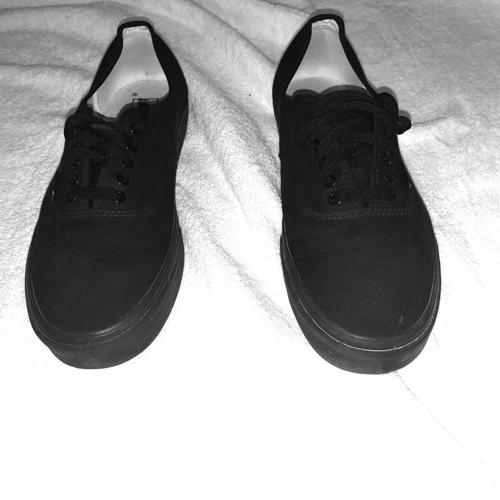Vans Authentic Skate Shoe - Black Monochrome